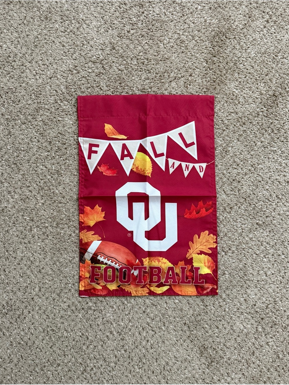 University of Oklahoma Fall Football Garden Flag